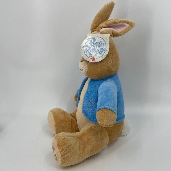 Nickelodeon Peter Rabbit Plush Stuffed Animal Cuddle Pillow Blue Shirt 18 Inch - Picture 6 of 14